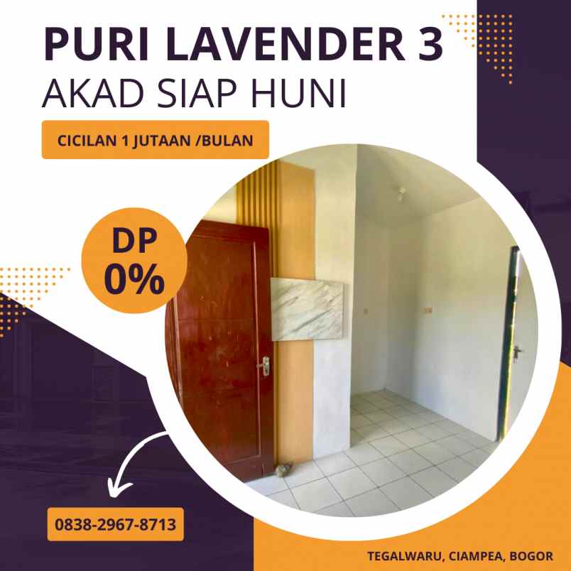 kpr rumah murah di selatan jakarta puri lavender bogor