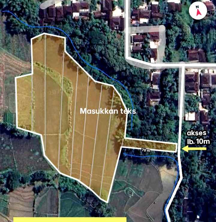 lahan 3ha pemukiman karanganyar kota 450rb m2