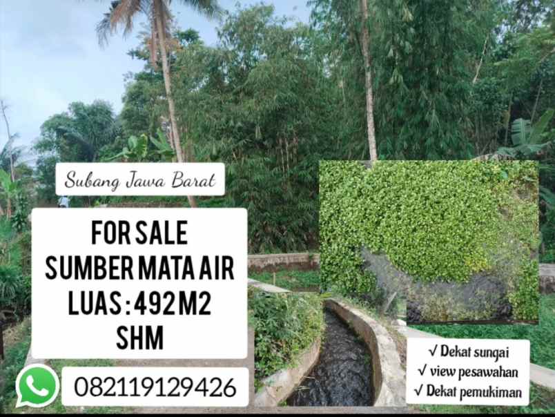 lahan mata air sagalaherang subang jawa barat