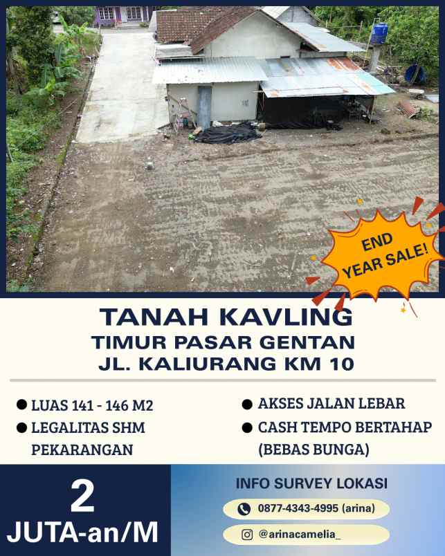 promo akhir tahun tanah kavling timur jakal km 10
