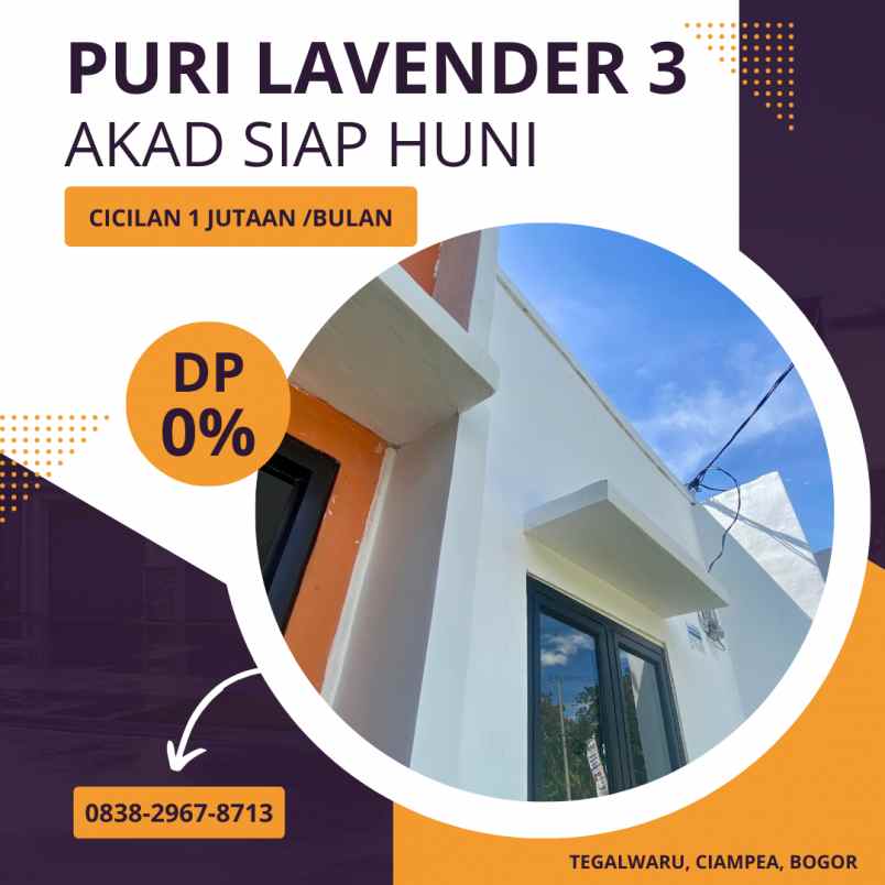 puri lavender 3 kpr subsidi 1 jutaan flat sampai lunas