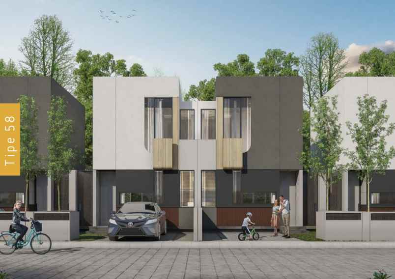 rumah 2 lantai tamaruma sawangan depok