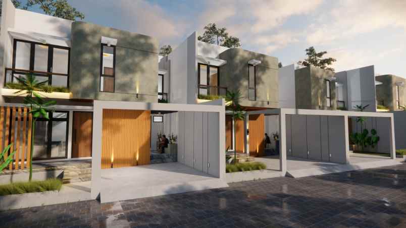 rumah baru siap huni dalam cluster di mlati