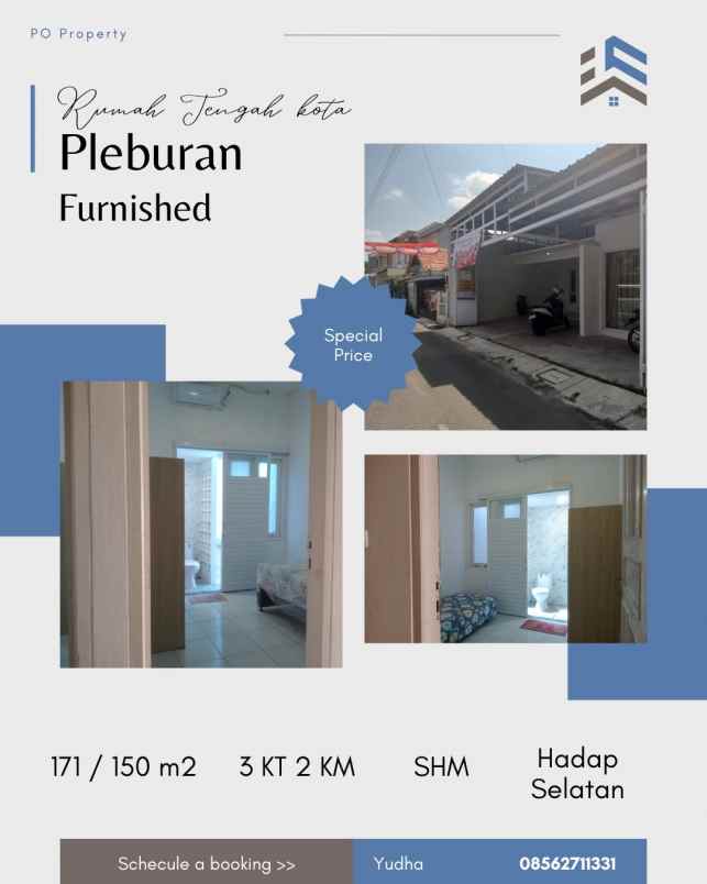 rumah furnished pleburan semarang dekat simpang lima