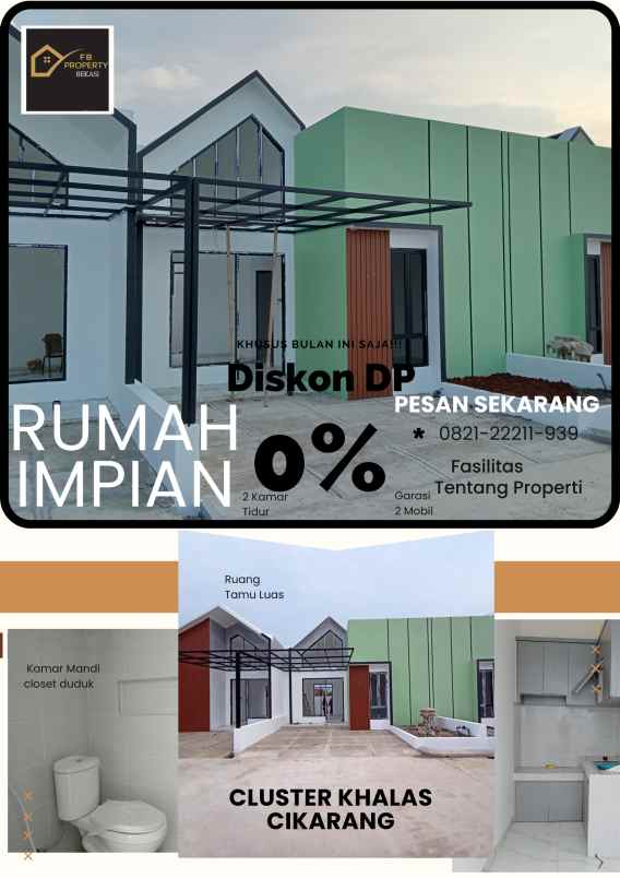 rumah komersil siap huni cikarang utara