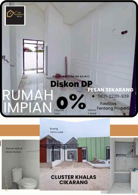 rumah komersil siap huni cikarang utara