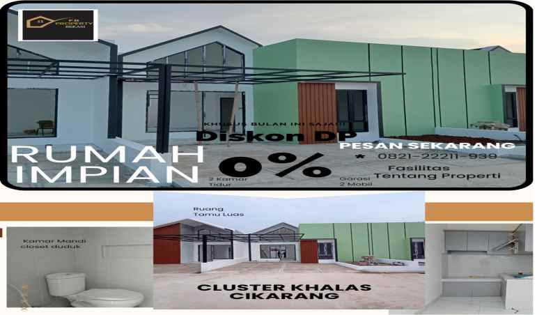 rumah komersil siap huni cikarang utara