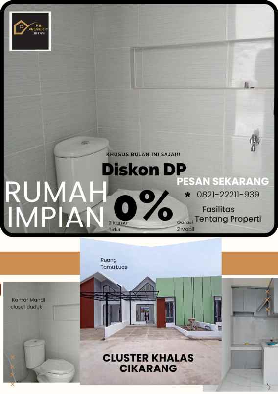 rumah komersil siap huni cikarang utara