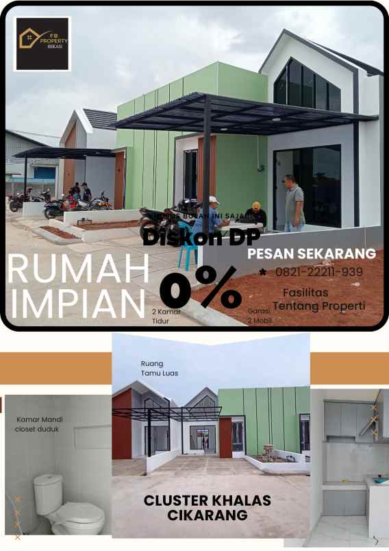 rumah komersil siap huni cikarang utara