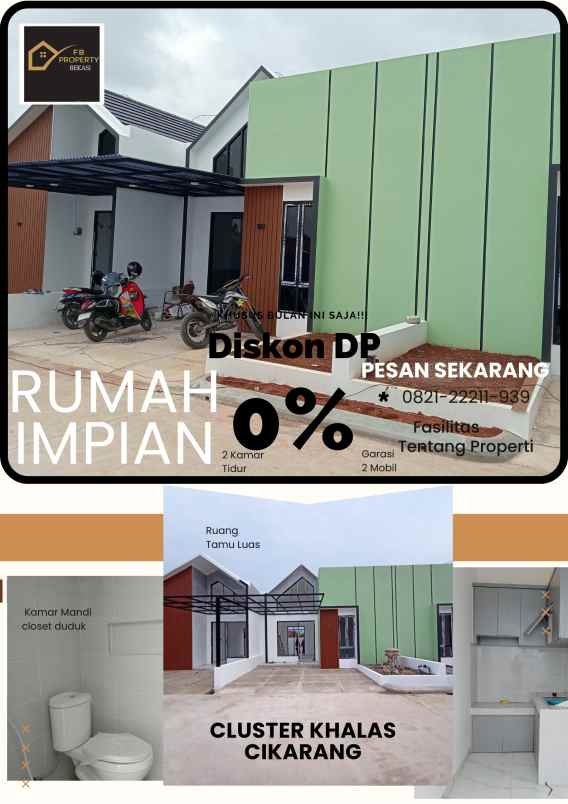 rumah komersil siap huni cikarang utara
