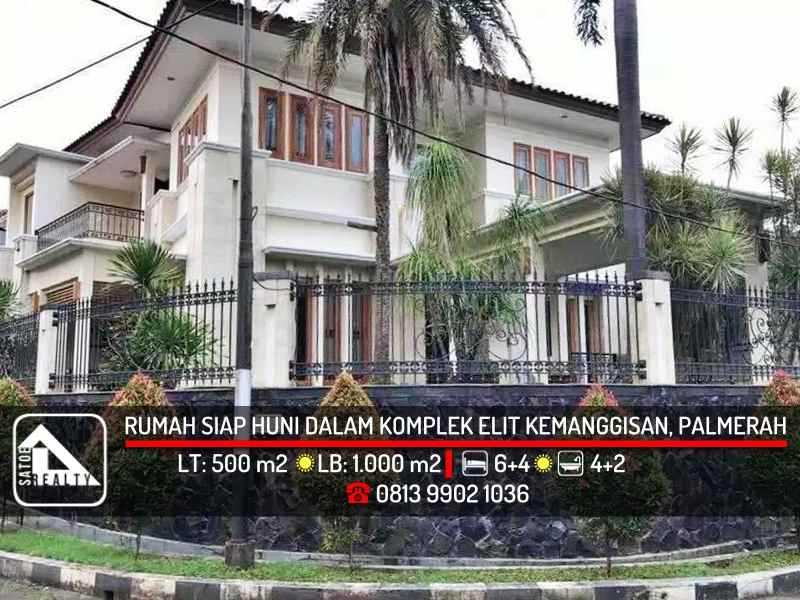 rumah mewah di dalam komplek elit kemanggisan palmerah