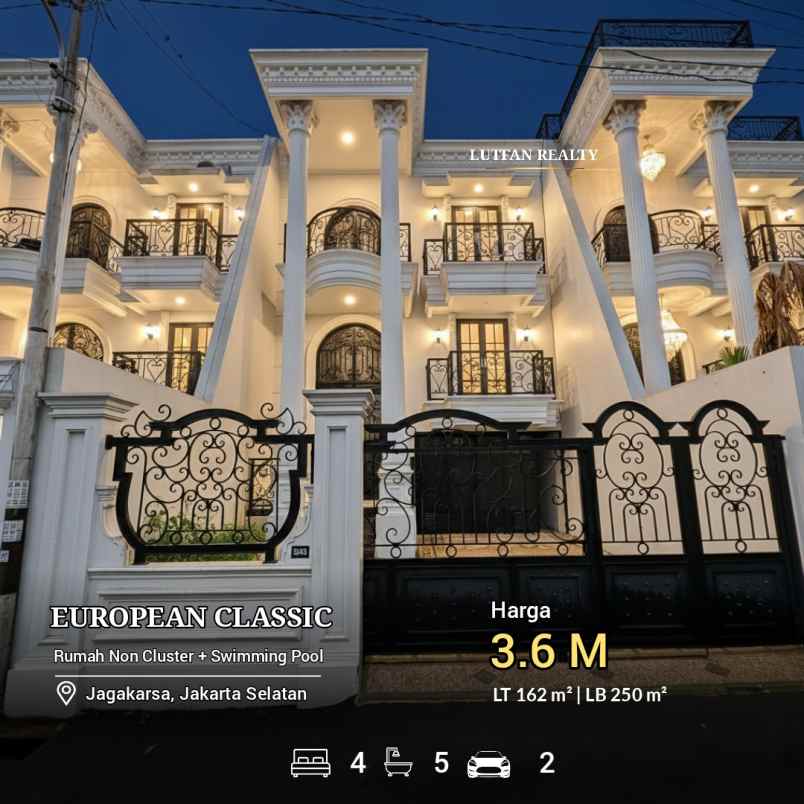 rumah mewah jagakarsa non cluster