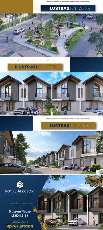 rumah mewah murah royal batavia cluster blossom