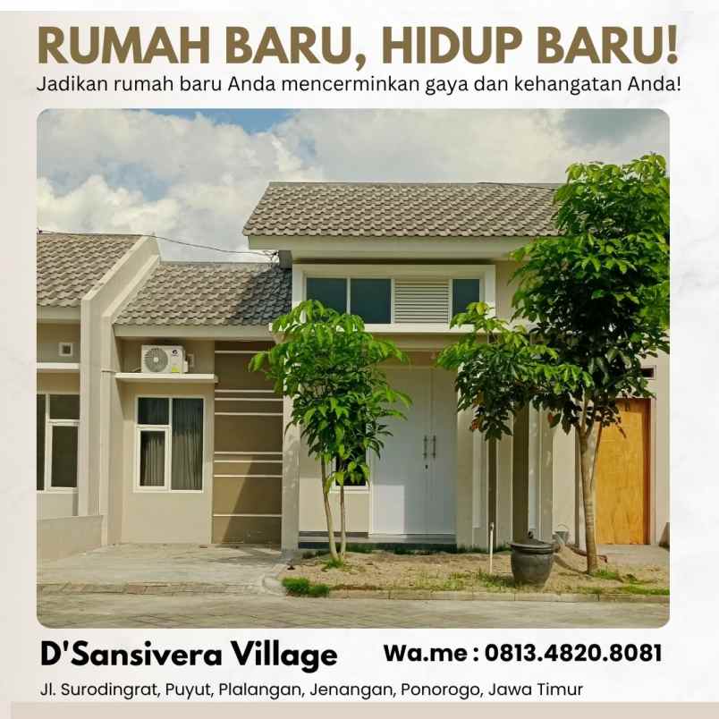 rumah minimalis syariah satu lantai di ponorogo