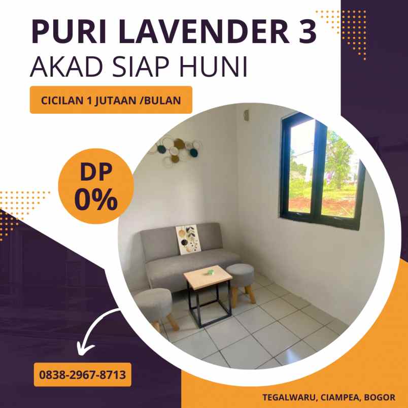 rumah murah dramaga bogor 1 jutaan flat sampe lunas