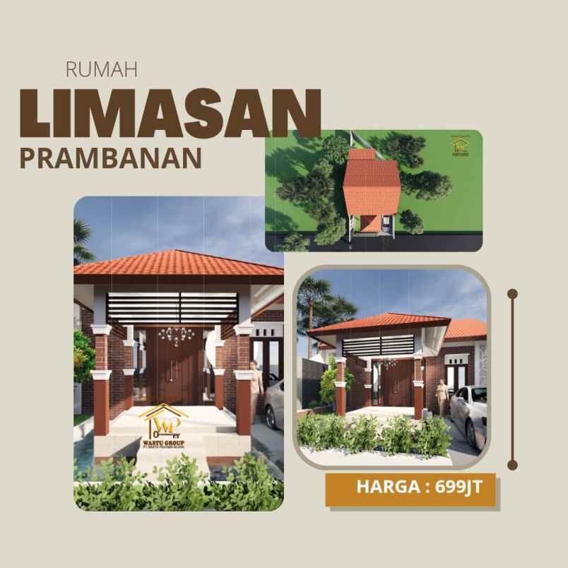 rumah murah etnik limasan view cantik di prambanan