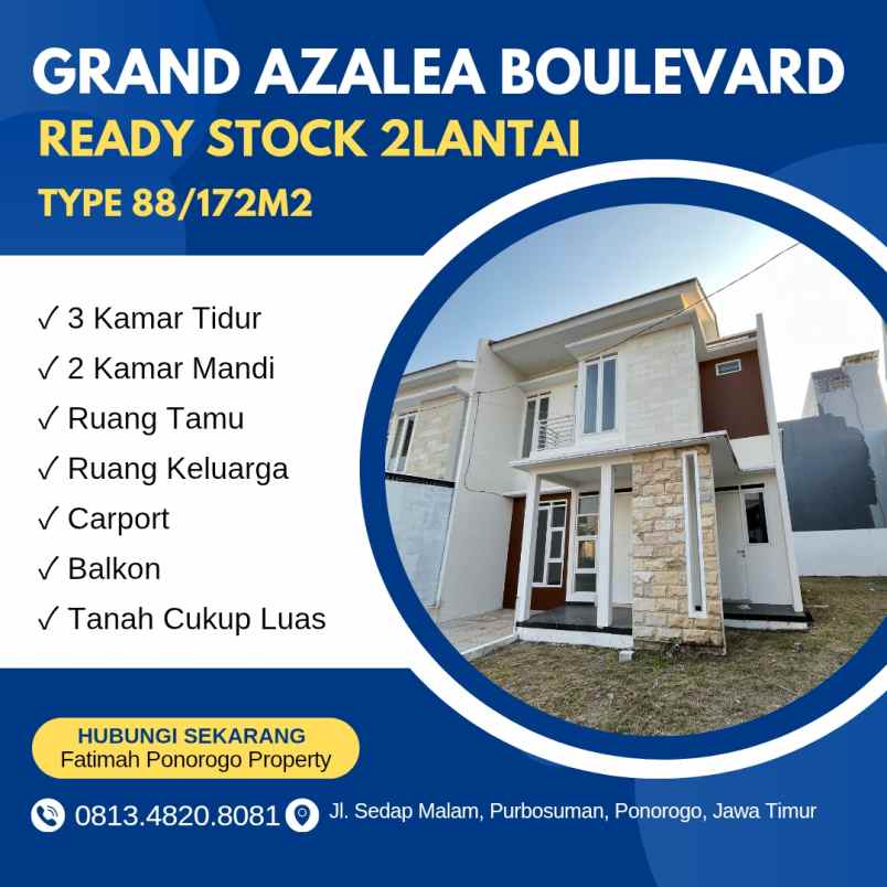 rumah ready stock syariah lokasi strategis ponorogo