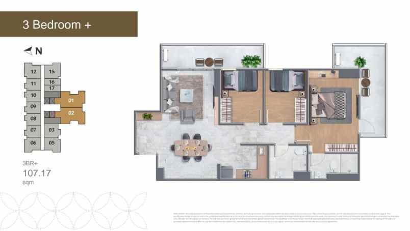 soho asthana kemang luas minimal 115 sqm