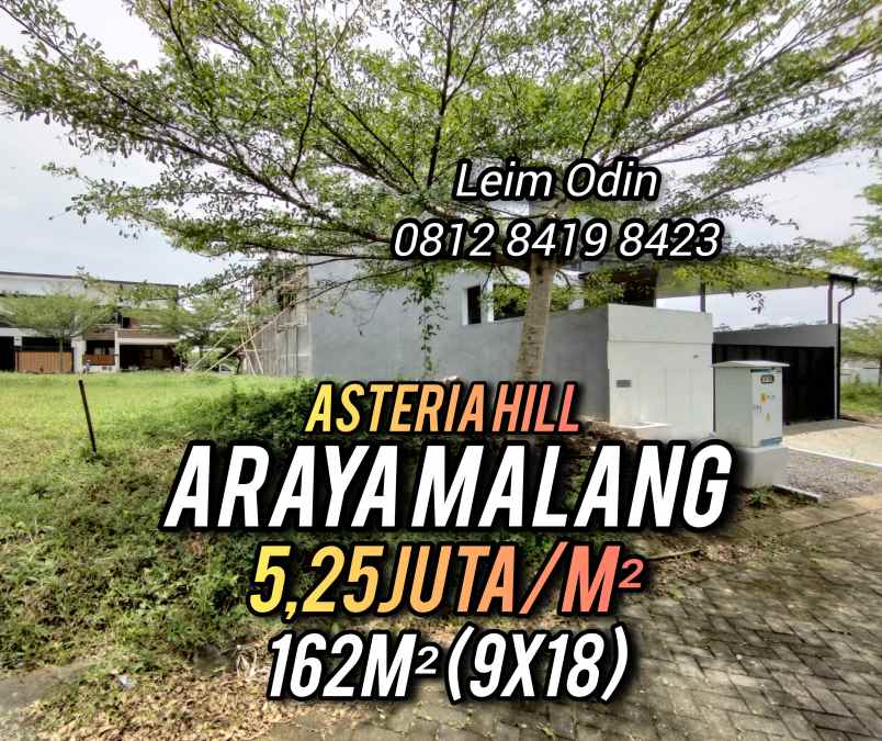 tanah dijual araya malang asteria hill