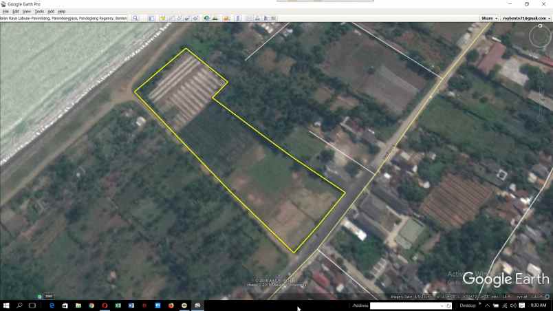 tanah jl raya labuan panimbang