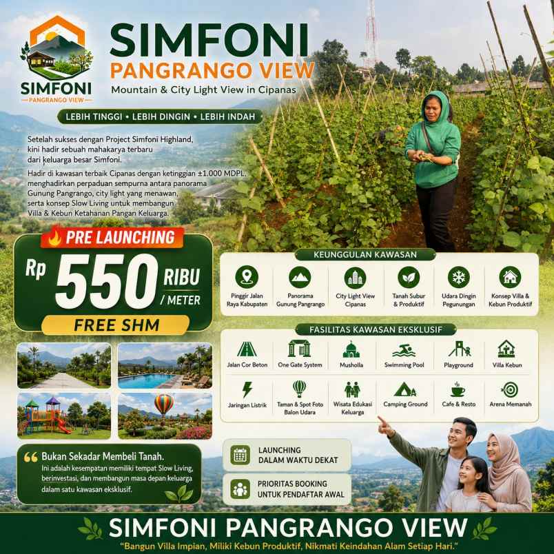 tanah kavling murah shm di simponi pangrango bogor