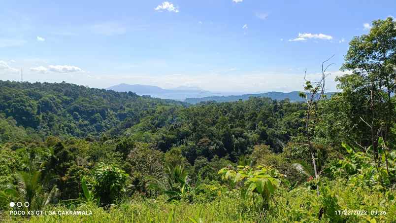 tanah view laut kota dan pegunungan di kemiling