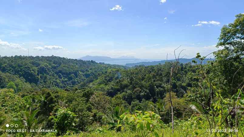 tanah view laut kota dan pegunungan di kemiling