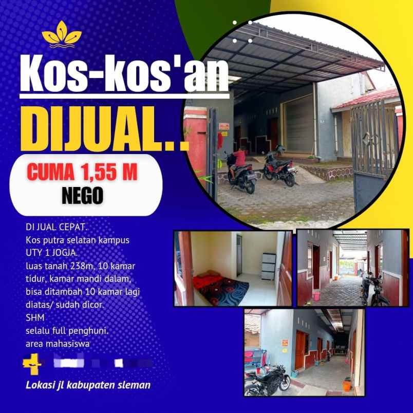 dijual kost trihanggo gamping sleman