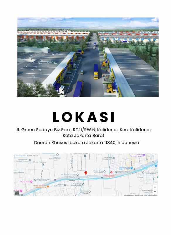 dijual ruko gudang kantor green sedayu bizpark