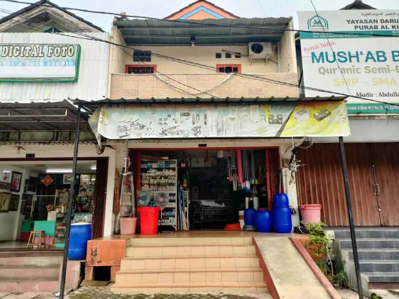 dijual ruko gudang kantor jalan perumahan villa nusa