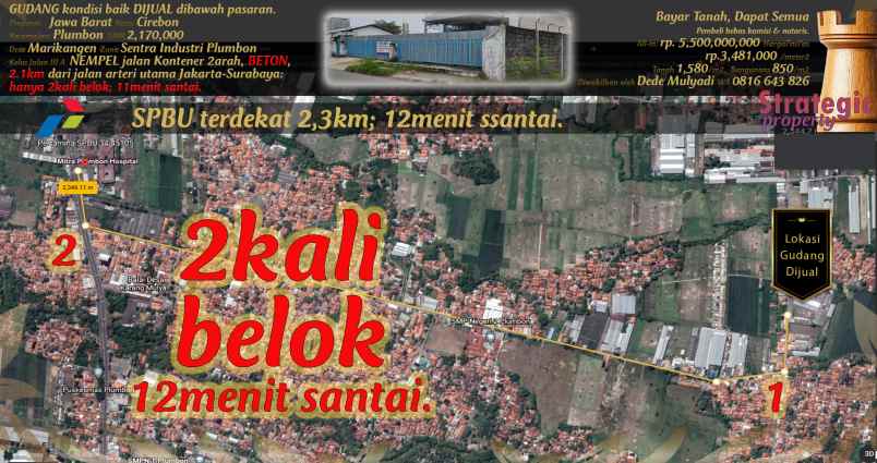 dijual ruko gudang kantor jl kisabalanang no 11 kel