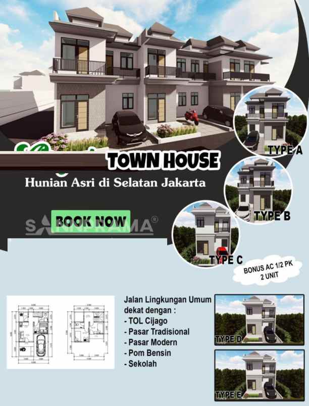 dijual ruko gudang kantor mekarsari