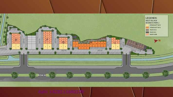 dijual ruko gudang kantor west village bsd