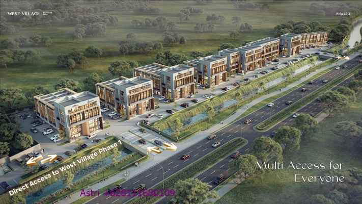 dijual ruko gudang kantor west village bsd