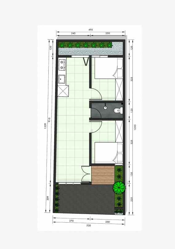 dijual rumah akordion