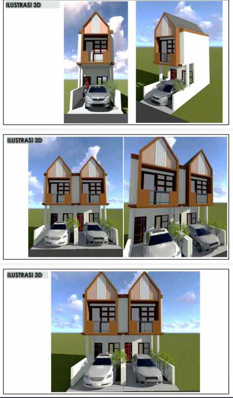 dijual rumah baru 2 lantai di tengah kota bandung