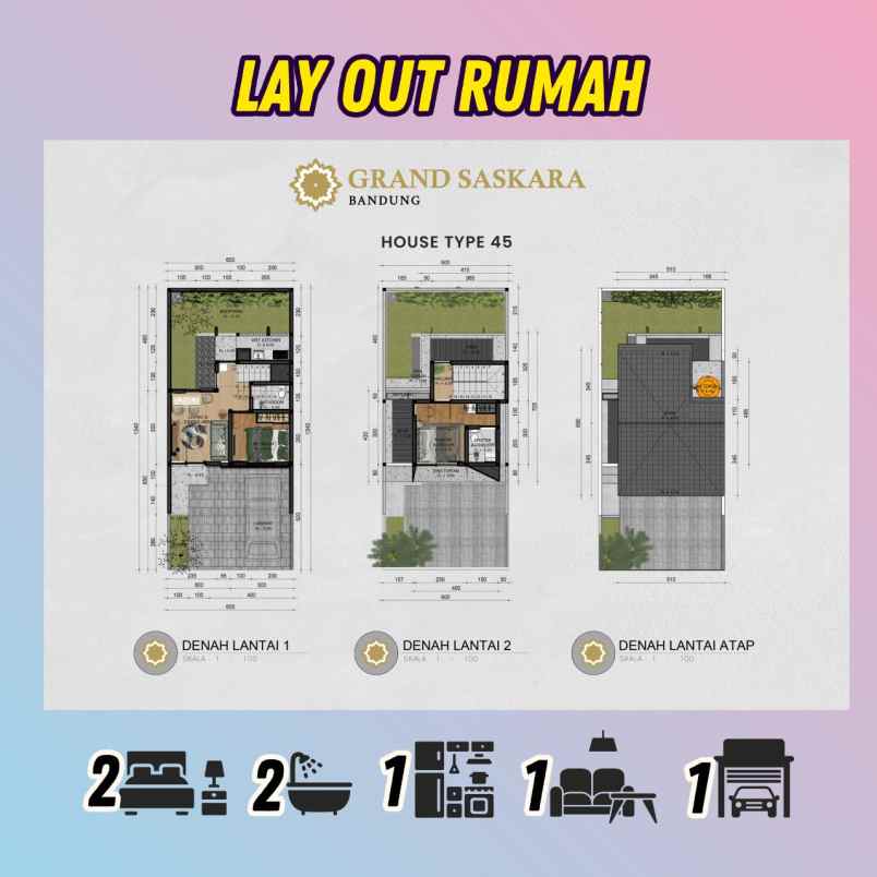 dijual rumah bojongsari cikoneng buah