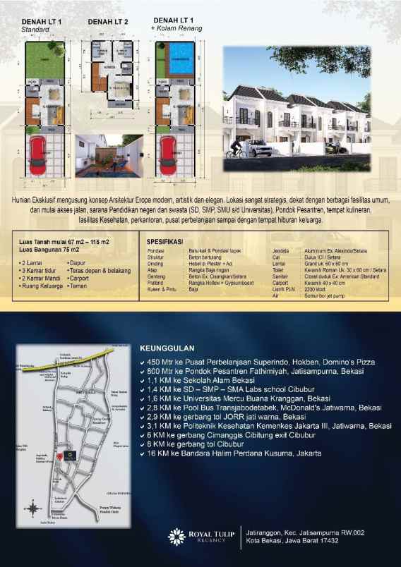 dijual rumah cibubur jatiranggon bekasi