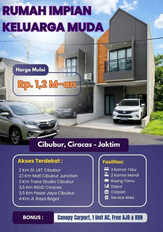 dijual rumah ciracas