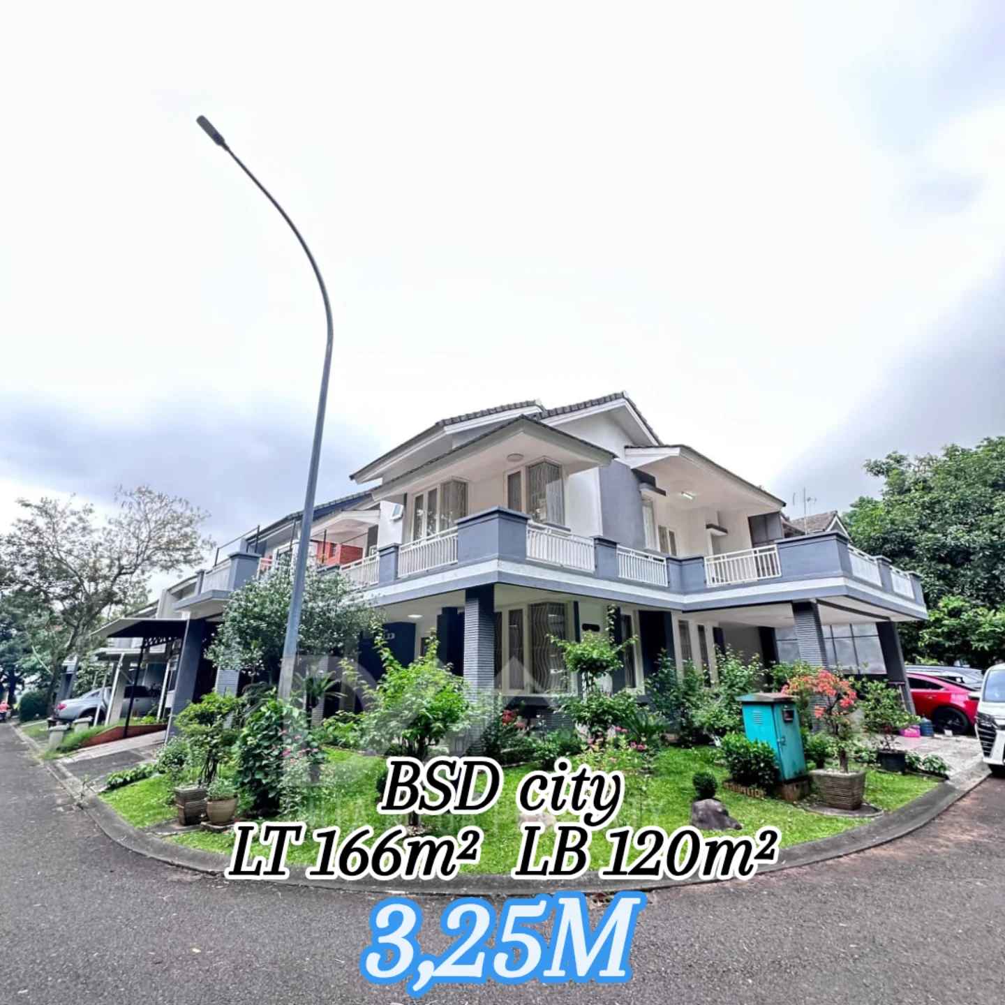 dijual rumah hook full furnished di bsd city