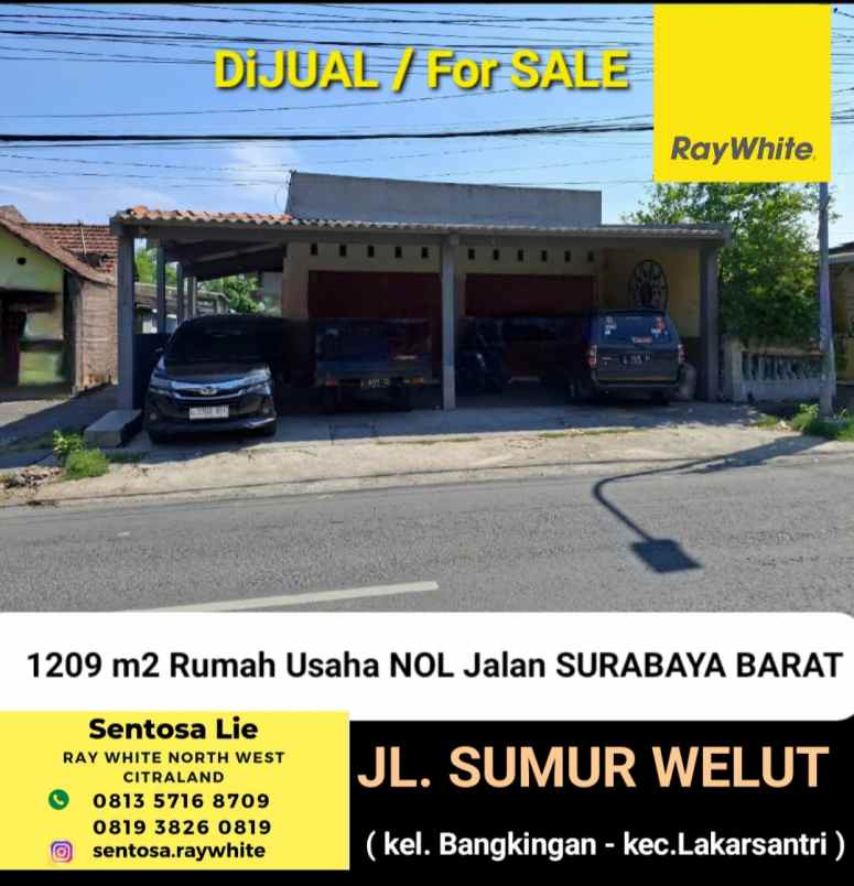 dijual rumah jalan sumur welut