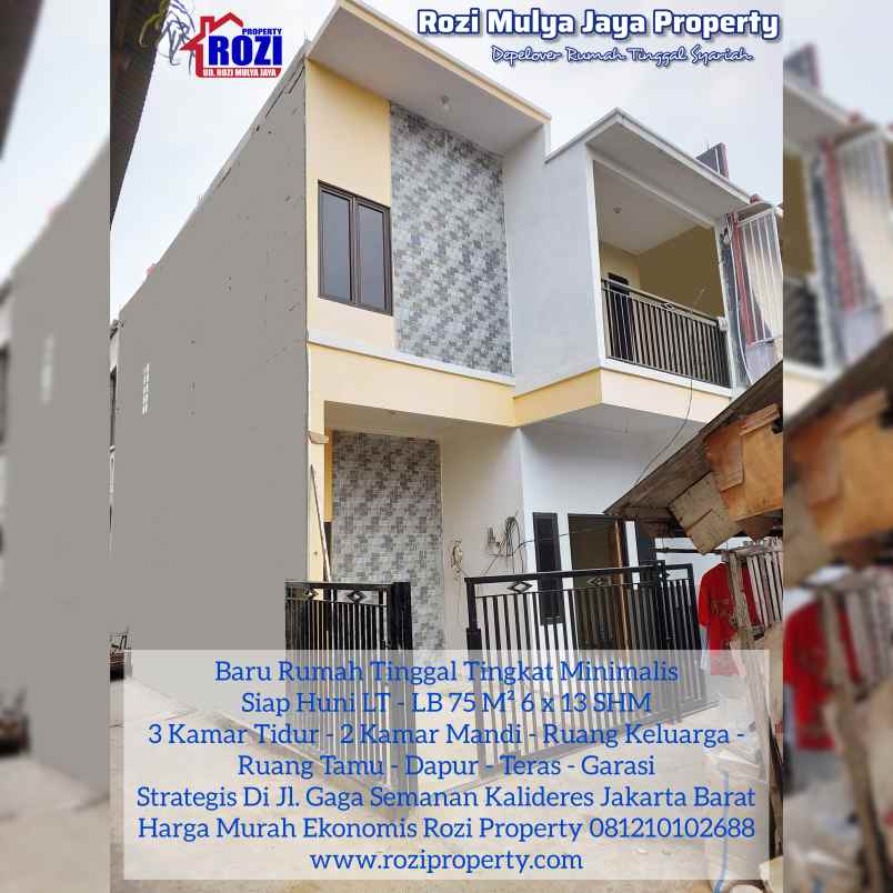 dijual rumah jl gaga semanan rt 001 rw
