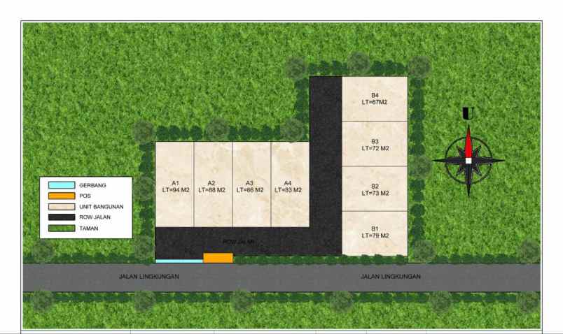 dijual rumah jl mabes hankam