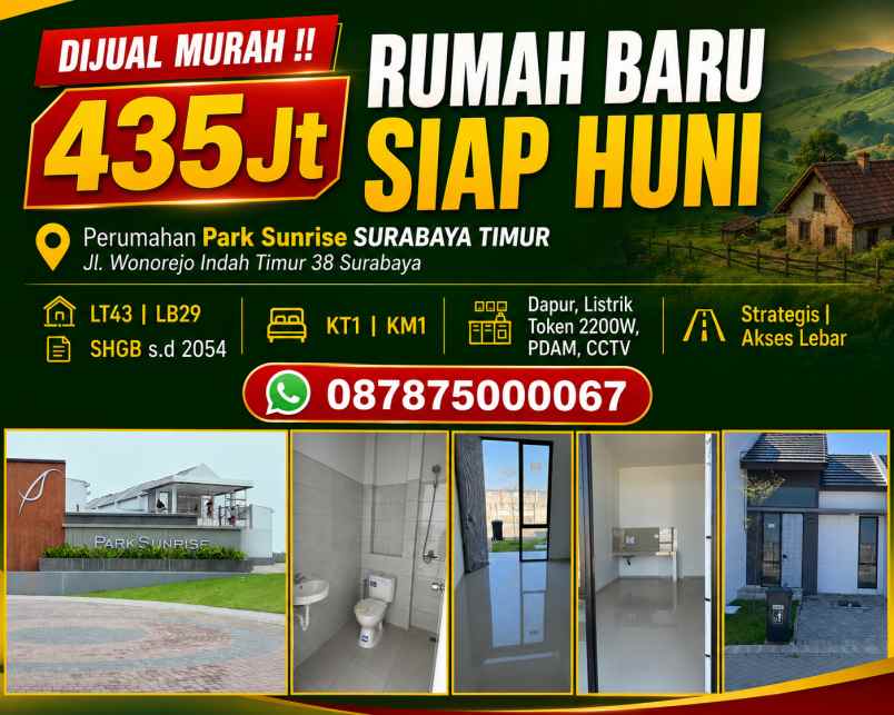 dijual rumah jl wonorejo indah timur 38