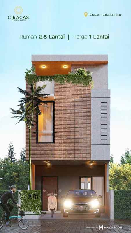 dijual rumah kelapa dua wetan ciracas