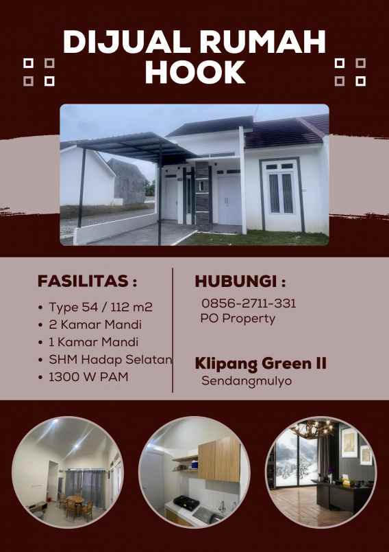 dijual rumah klipang green