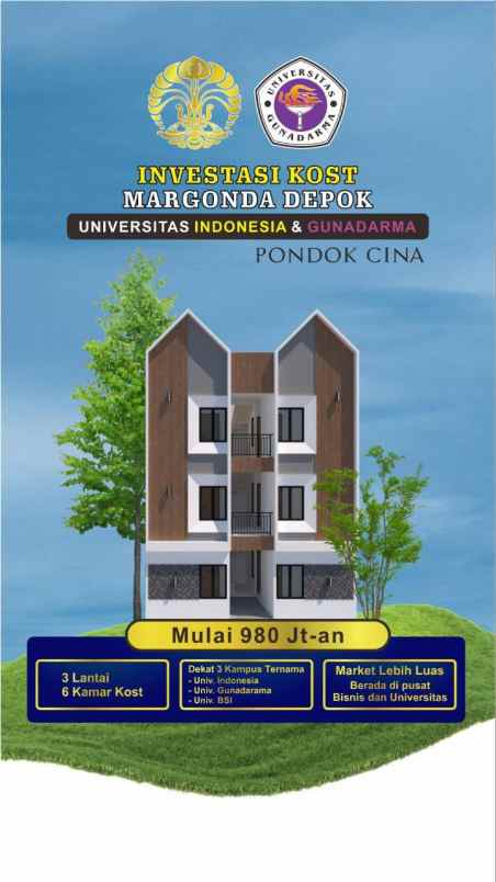dijual rumah margonda