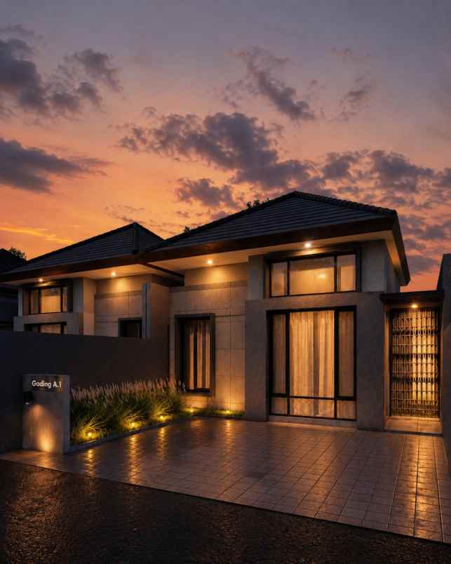 dijual rumah perumahan gading residence