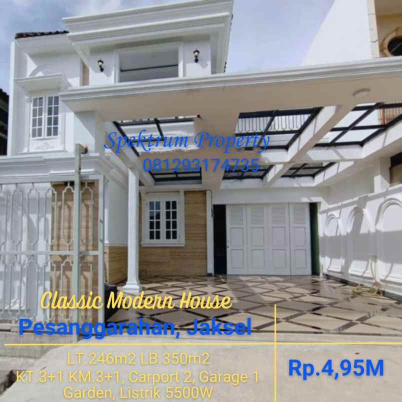 dijual rumah pesanggrahan jaksel