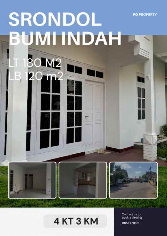 dijual rumah srondol bumi indah